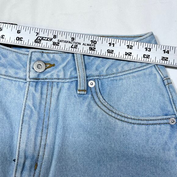 Vans Off the Wall Annabelle Denim Jeans 26x29 Light Wash Blue Straight Fit New - Picture 8 of 11